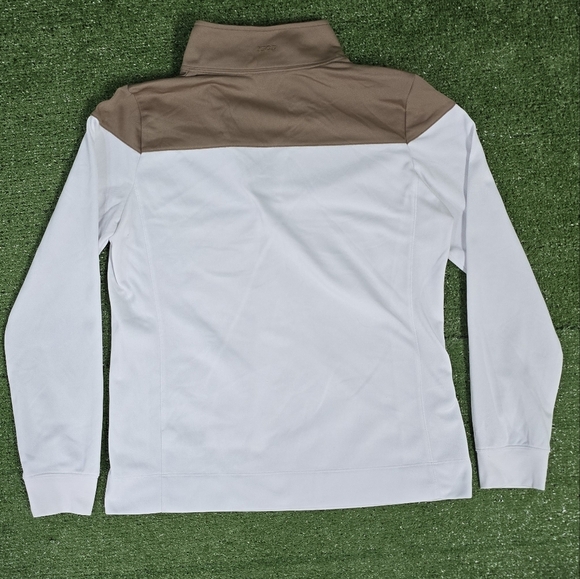 IZOD | GOLF PERFORMX WOMENS COTTON BLEND QUARTER ZIP PULLOVER \ SIZE M \ NEW! - Picture 8 of 12